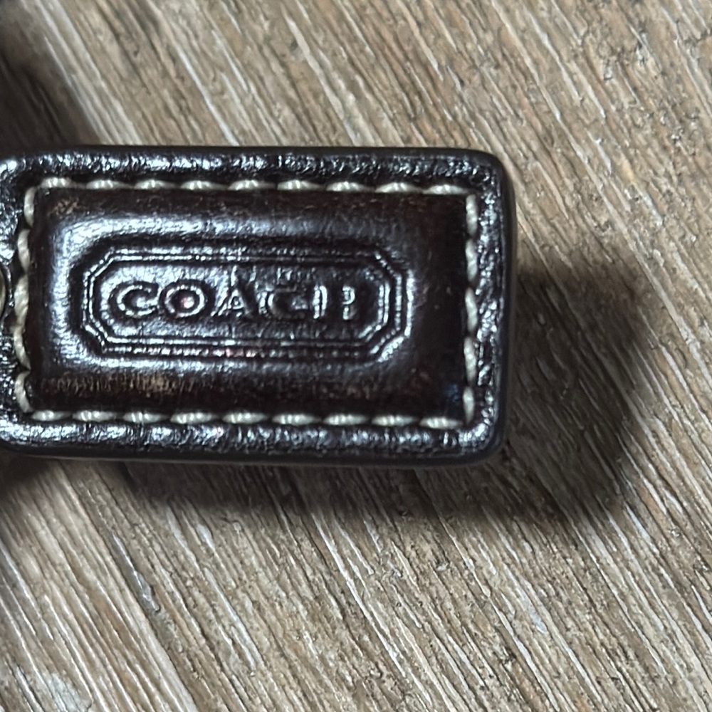 Vintage Coach Gold and Brown Clutch wristlet with Signature Monogram - Picture 3 of 5